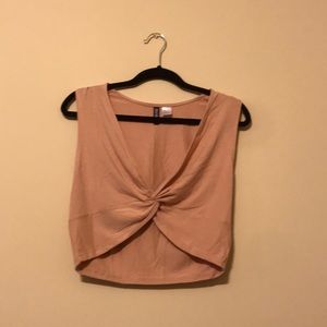 H&M pink crop top